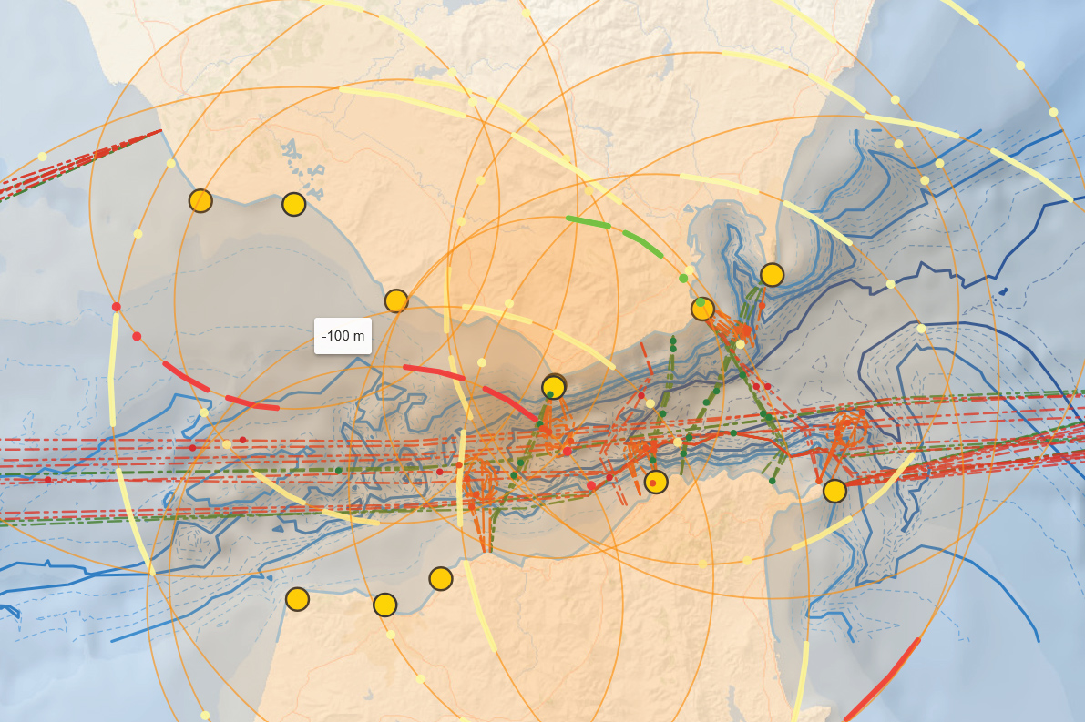 bathymetry map