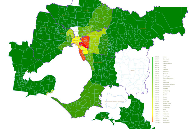 urban sprawl analysis of Greater Melbourne