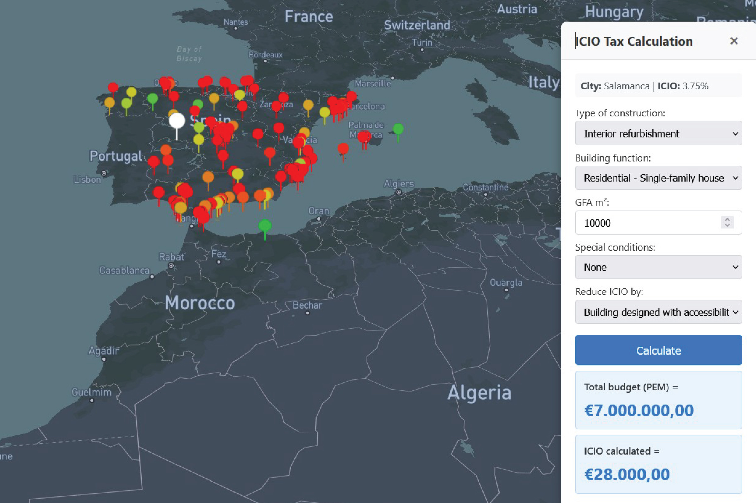 Construction Tax System Spain