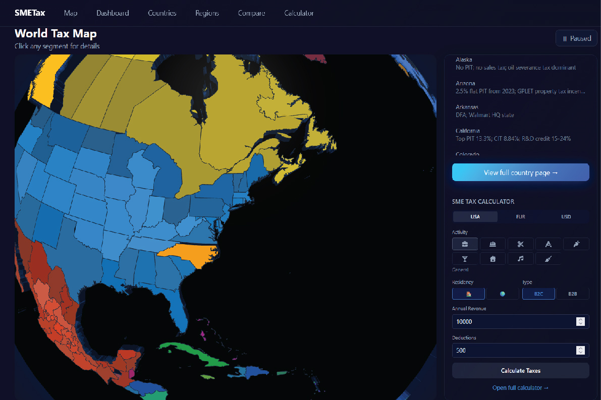 SME taxes World review